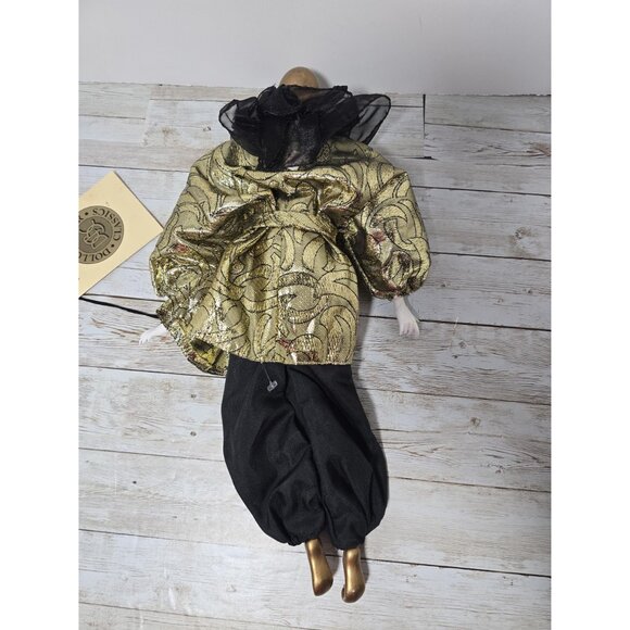 16" Gold Black Jean Marie With tags Charles A Berry Silvestri Broken Left Thumb - Picture 6 of 10